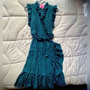 Kate Spade Navy Blue Polka Dot Summer Dress